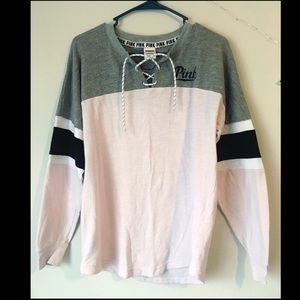 Adorable VS Pink Hockey Sweatshirt